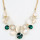 Wholesale Gold Vintage Opal Statement Necklaces Pendant